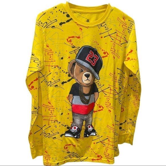 Launder Brand Yellow‎ Teddy Bear T-Shirt - Picture 1 of 3